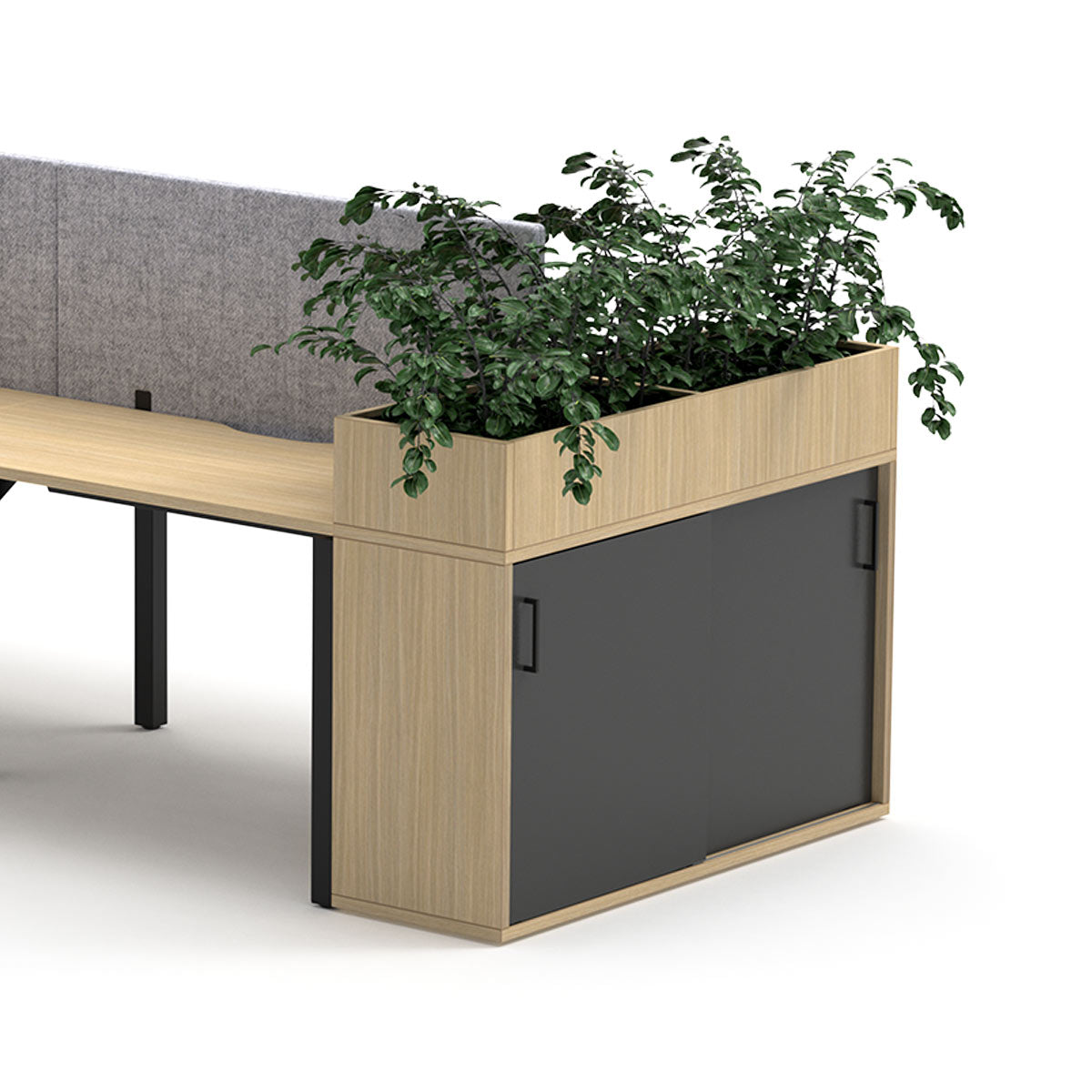 Desk End Storage Planter