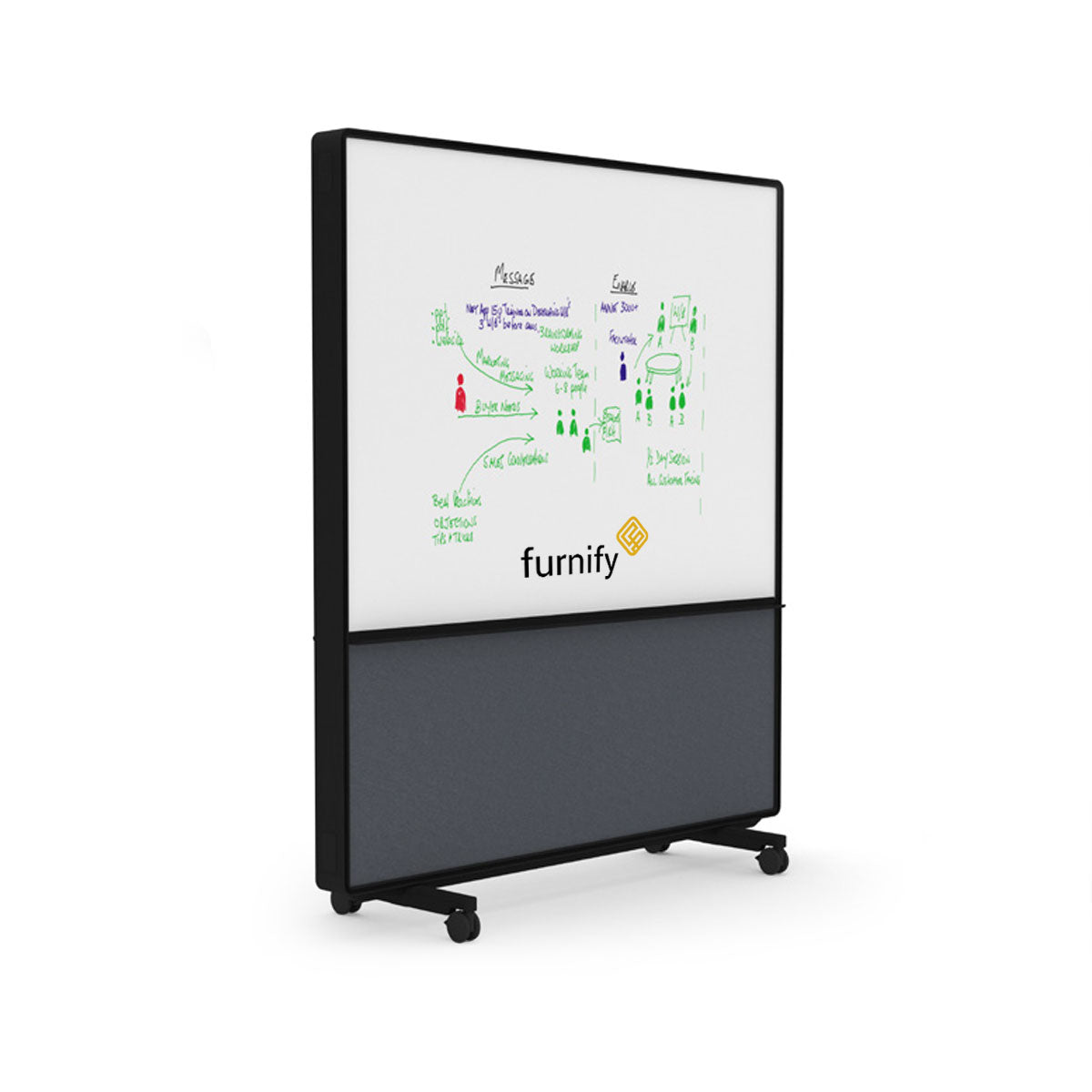 Adapt Wall Mobile Whiteboard Screen