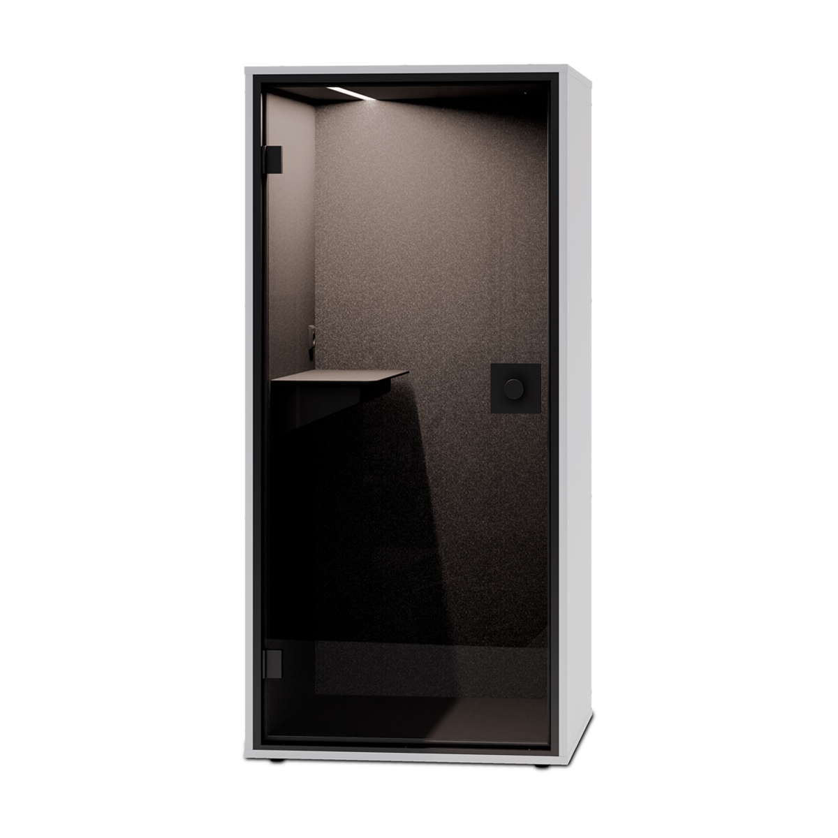 BA Focus Booth Upholstered Back White