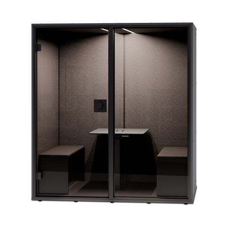 BA Meet Upholstered Back Black