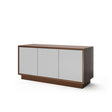 3 Door Walnut Credenza