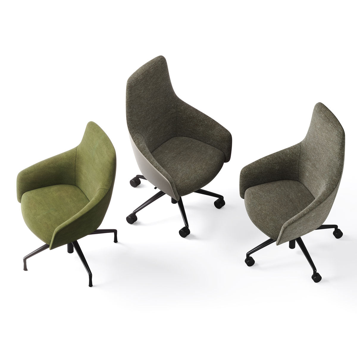 Three Uma Chairs, one on a 4-star Base