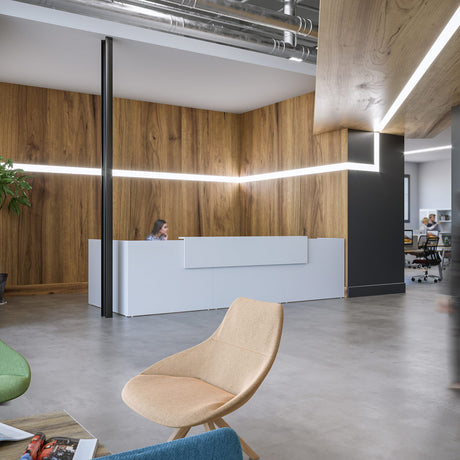 Fifty-Fifty Straight Reception Desk