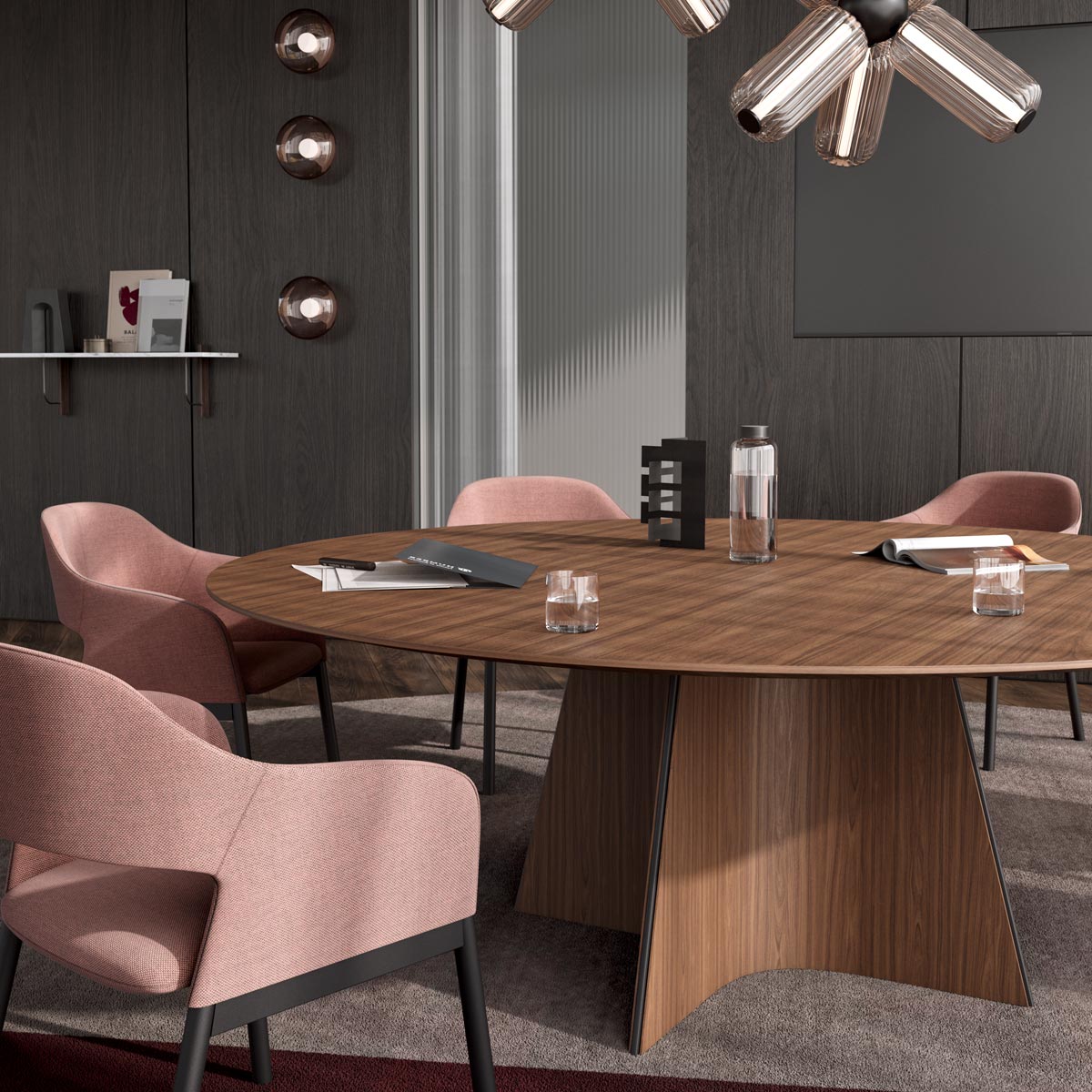 Wave Circular Meeting Table