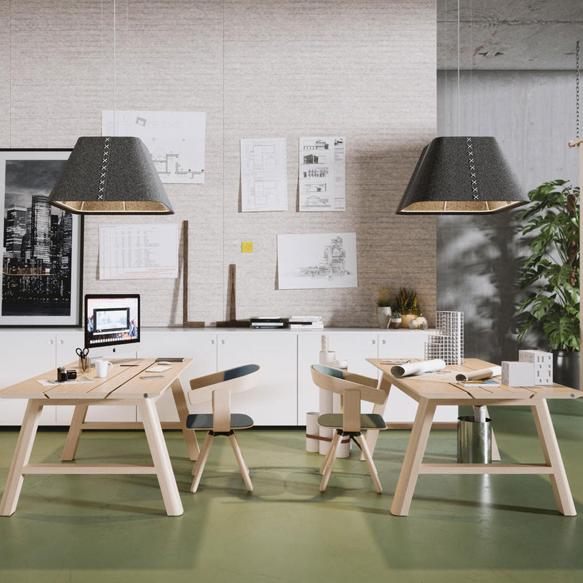 BuzziShade Square Pendant Lights