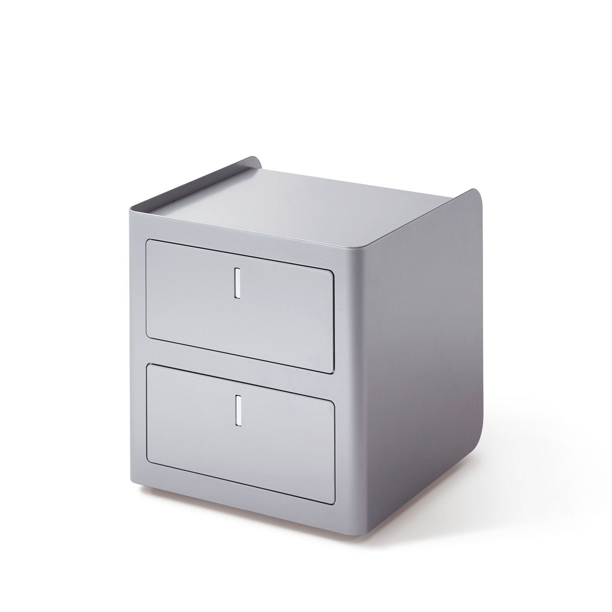 C-Box Two-Drawer Pedestal in Grey