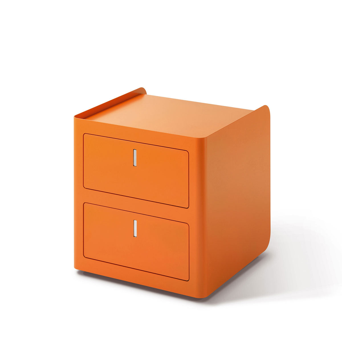 C-Box Two-Drawer Pedestal in Orange