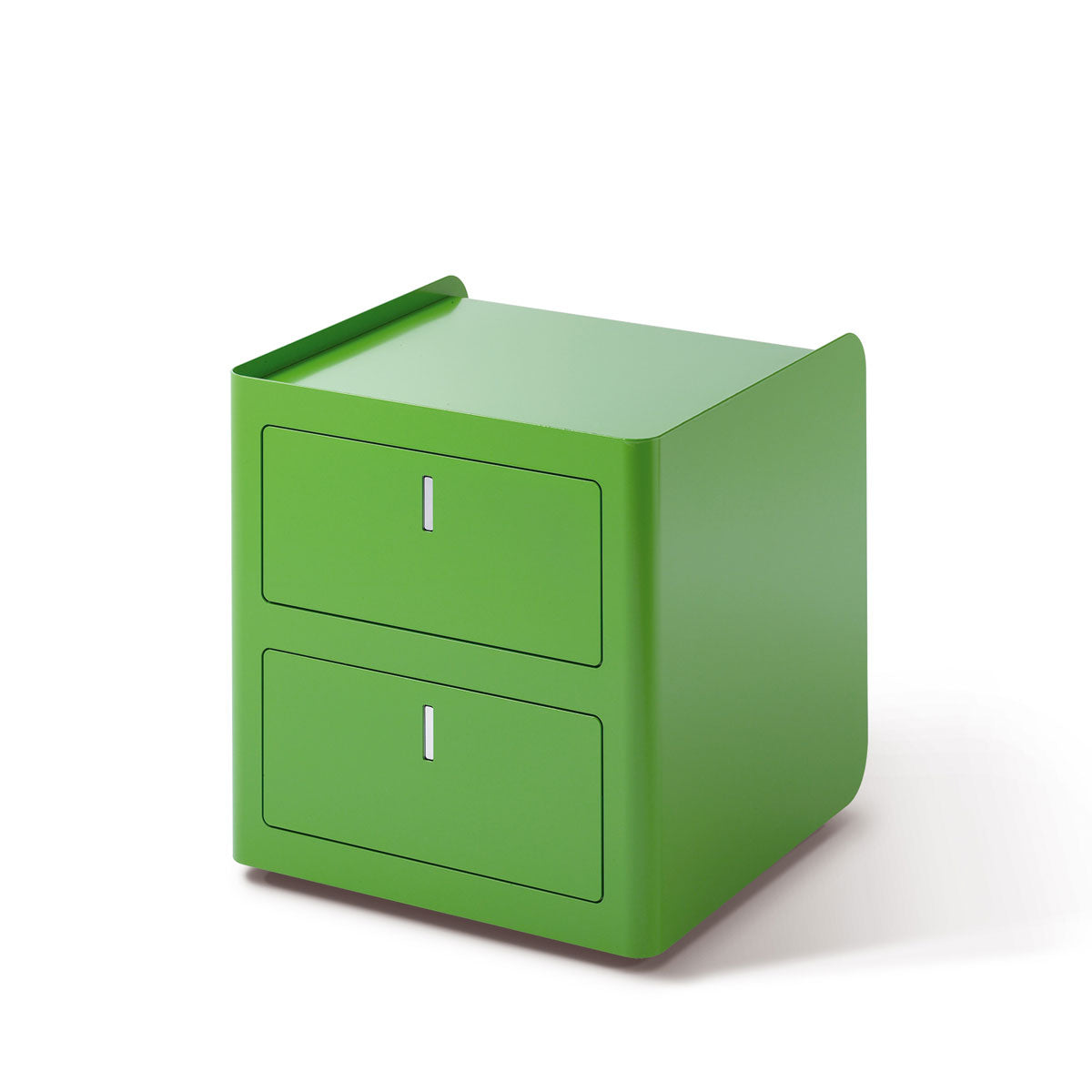 C-Box Two-Drawer Pedestal in Green