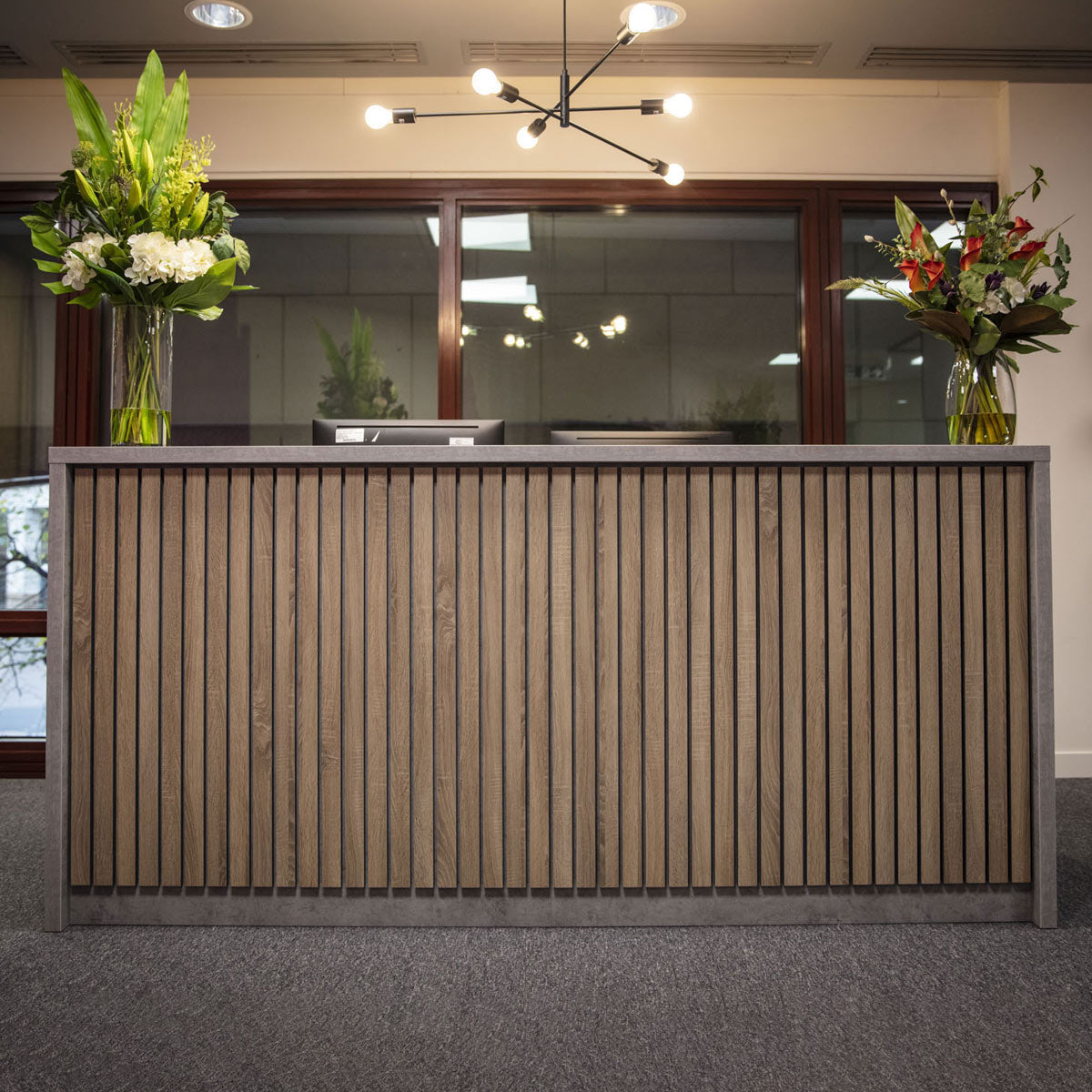 Slatted Reception Desk