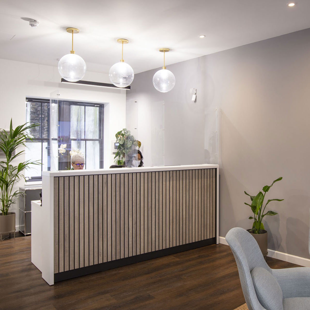 Slatted Front Reception Desk