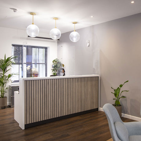 Slatted Front Reception Desk