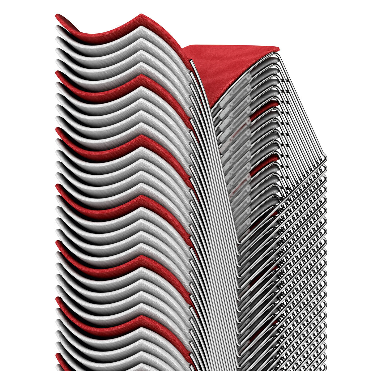 Curvy High Density Stacking Chairs