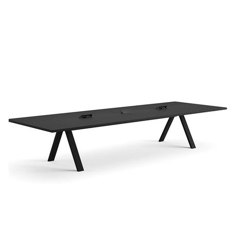 Cross Office Table Black
