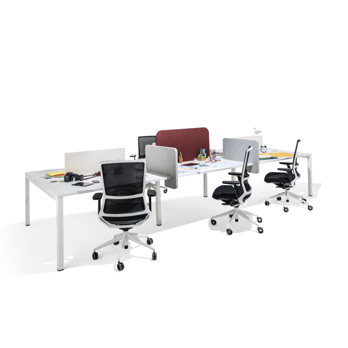 Dolly Desk Dividers on Desk