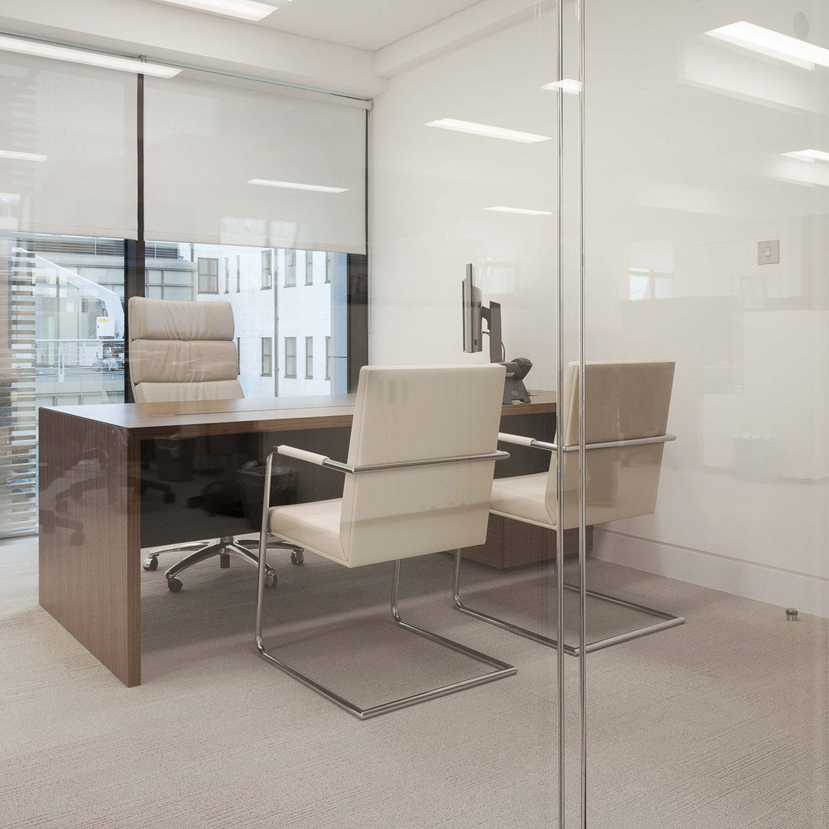 Emphasis Executive Desk in a Office