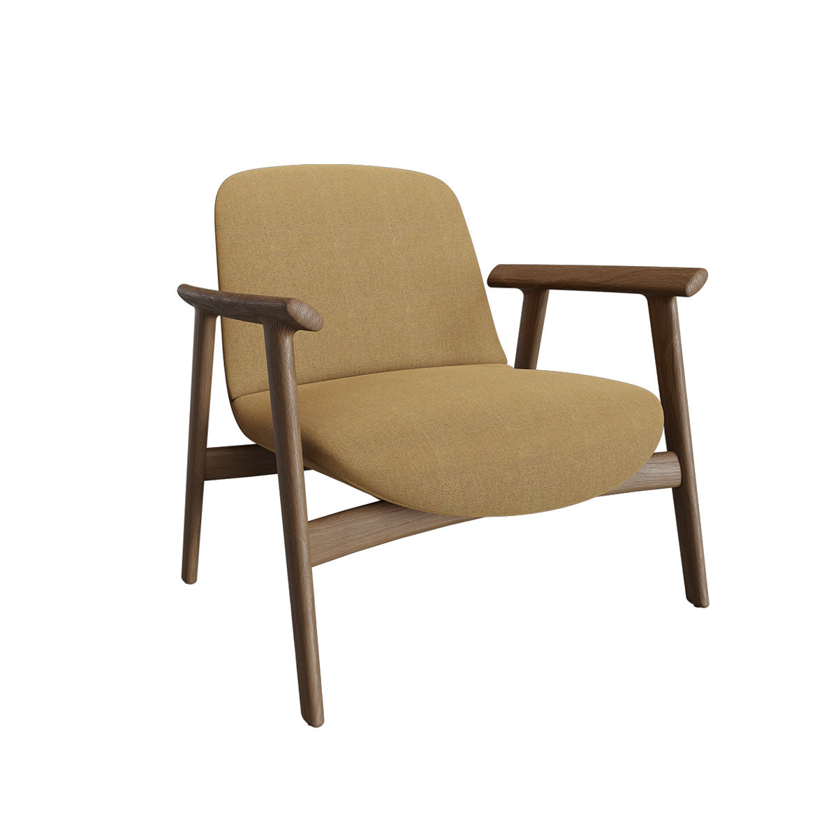 Ekuru Lounge Chair with Oak Stained to Walnut