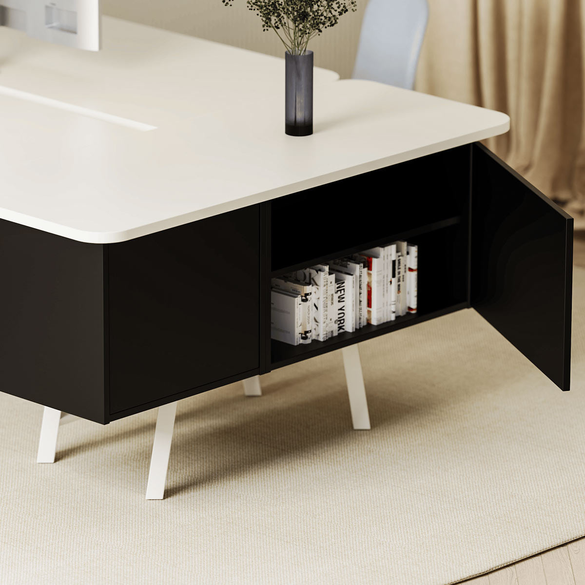 Relic Social Worktable Storage