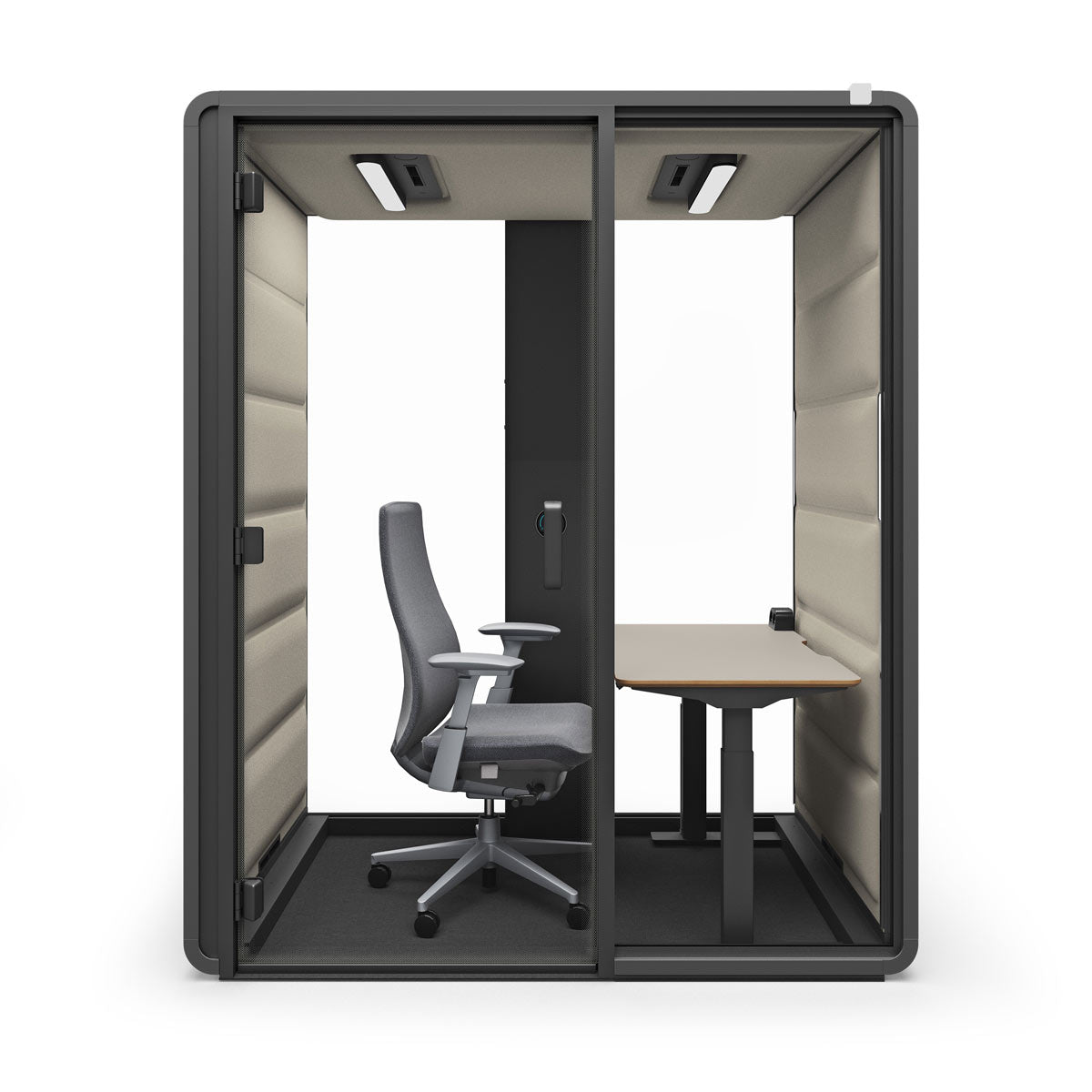 HushFree Work Pod With Sit-Stand Desk For Extended Focused Work