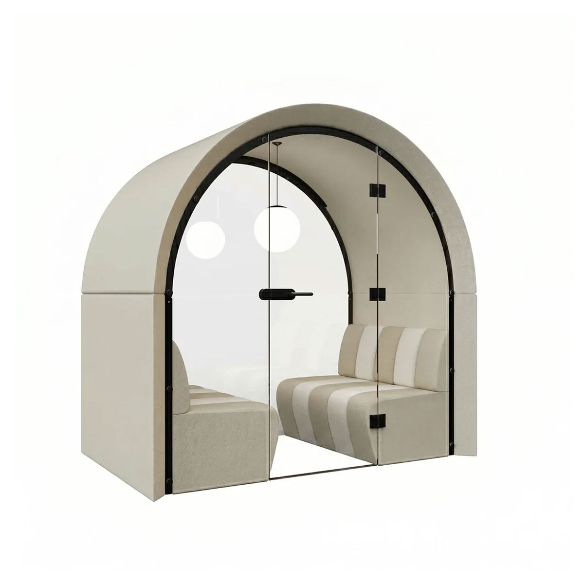 Archie Arched Meeting Pod Glazed Rear Panel