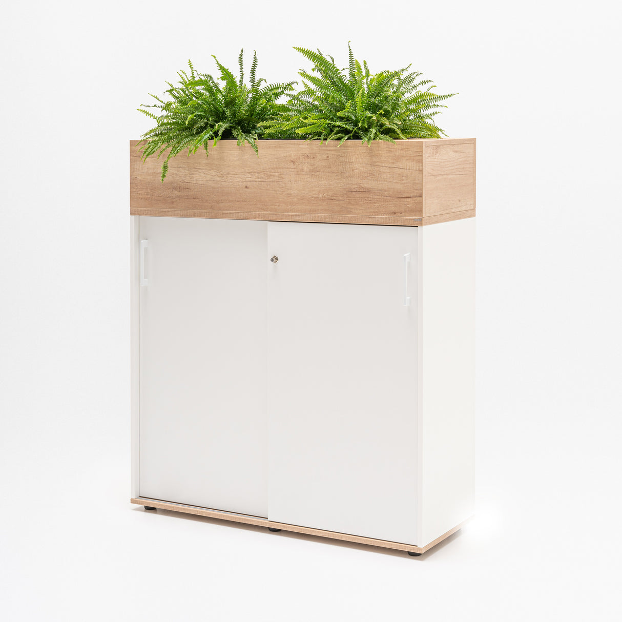 Planter Extension Unit ontop of Storage Cabinet
