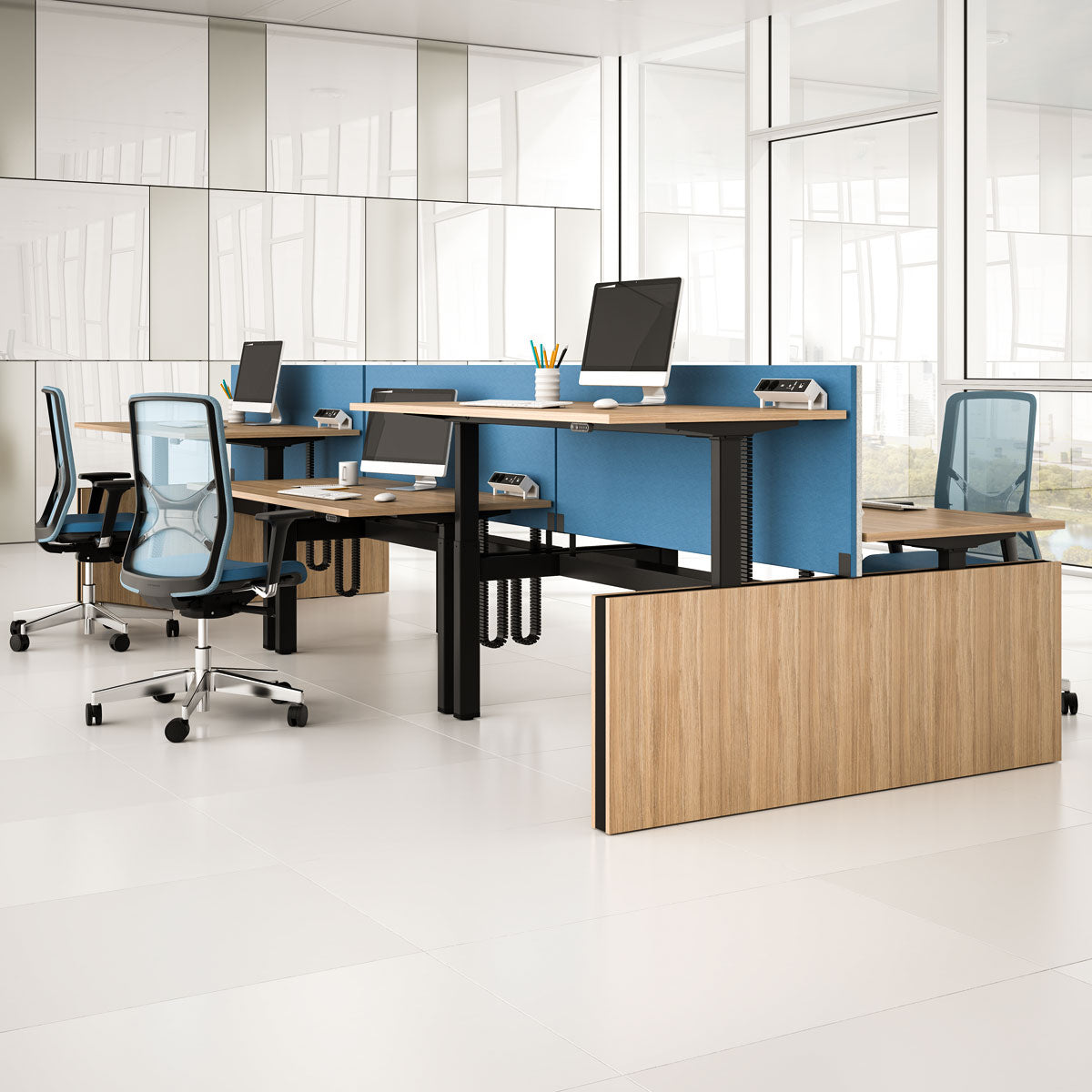 Motion Sit-Stand Bench Desks