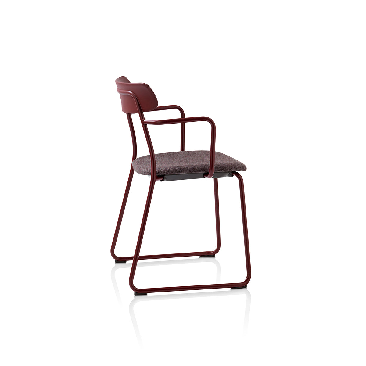 Acorn Chair with Arms Red