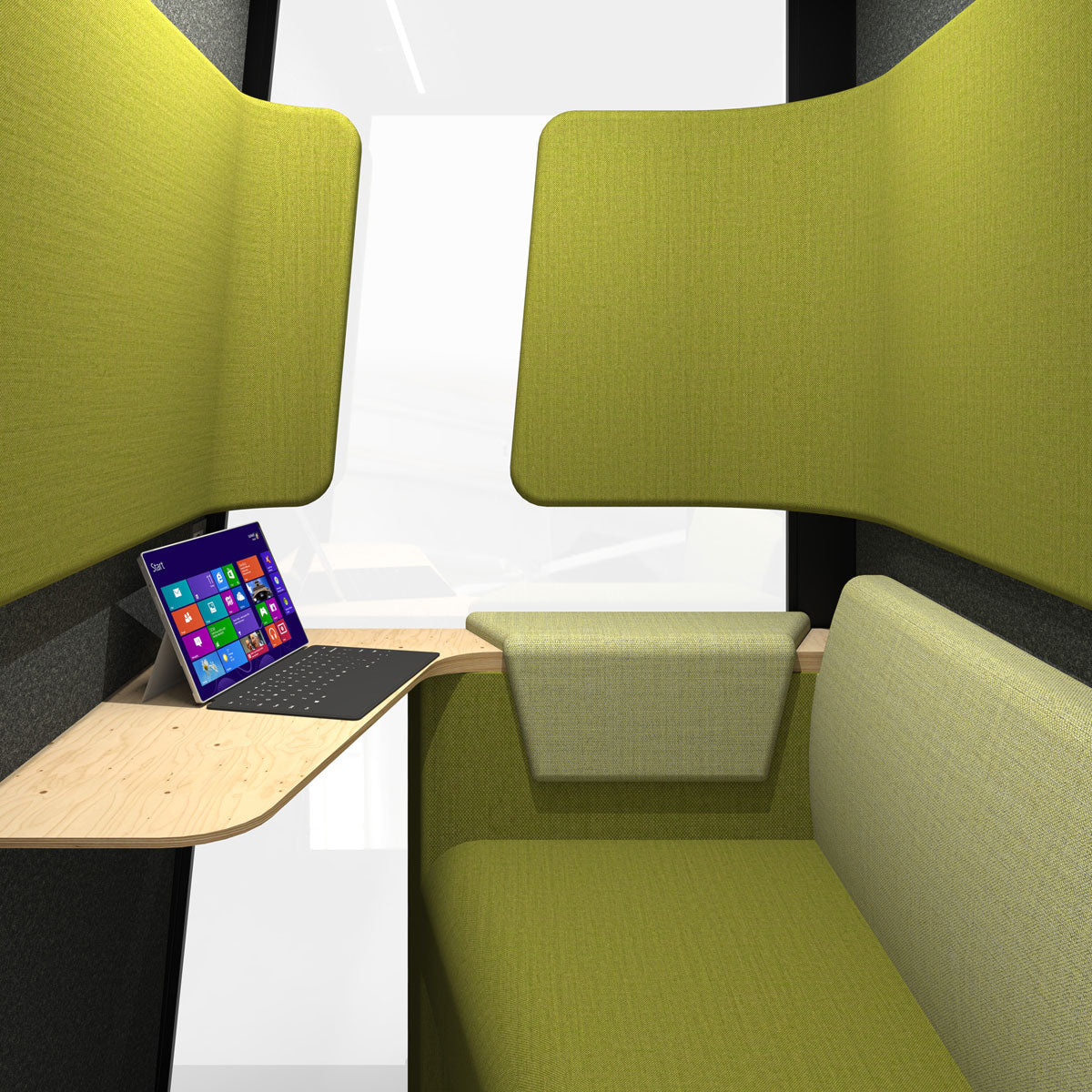 On The QT Short Booth Interior