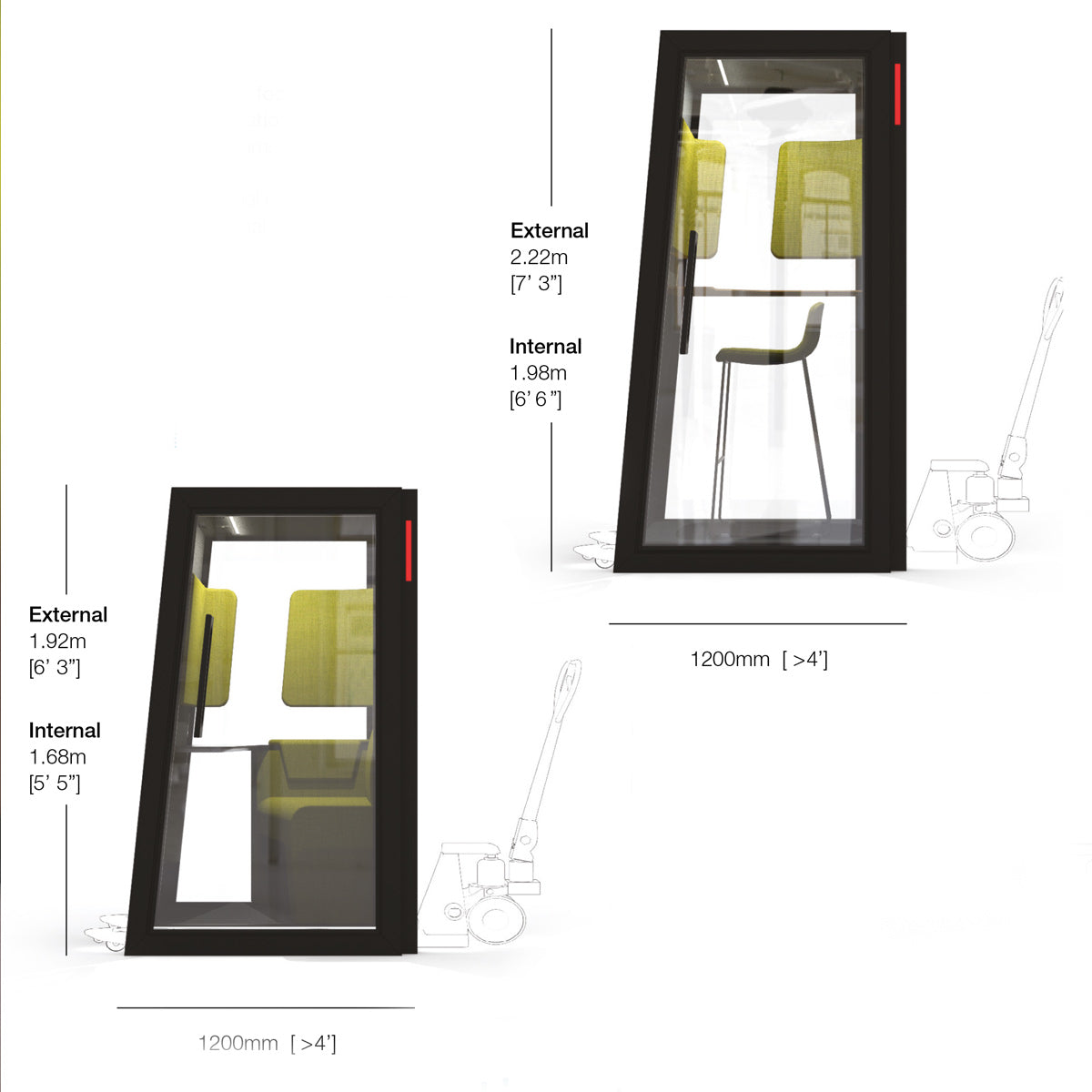 On The QT Short and Tall Booths