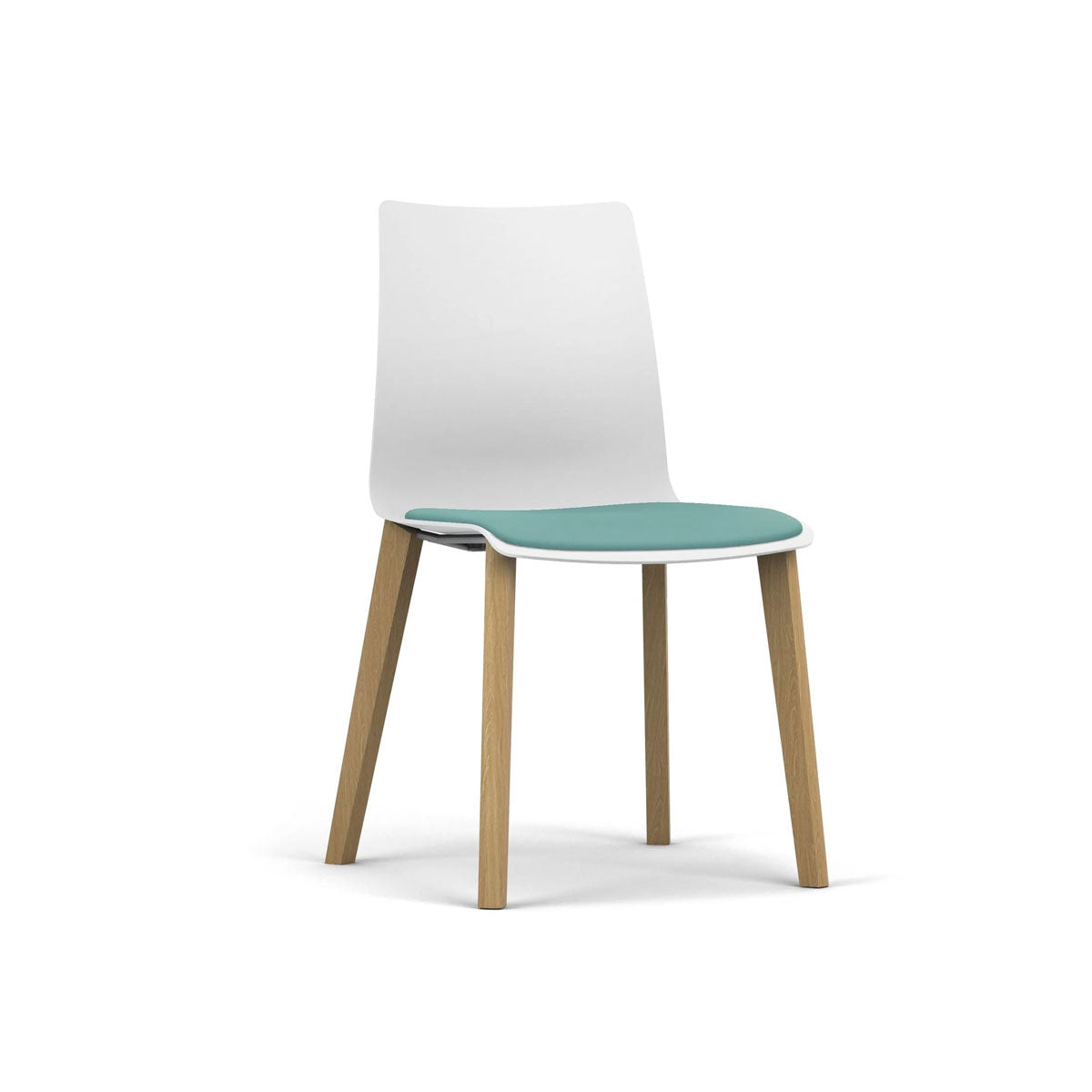 Fjord Chair on Wooden Legs With Seat Pad