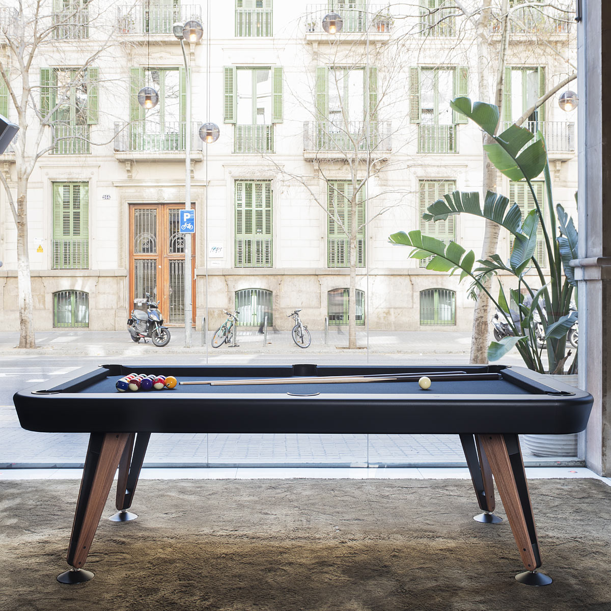 Diagonal Indoor Pool Table 8Ft