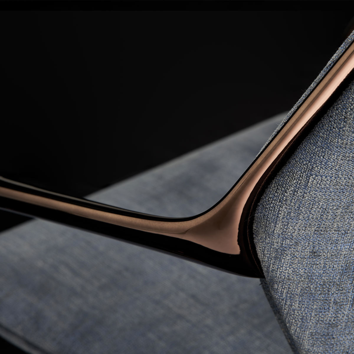 Ray Conference Chair Bronze Frame Detail