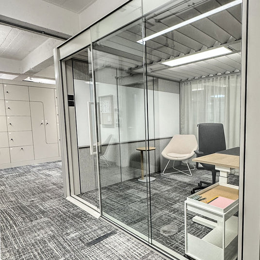 Cell Pod Office with Sliding Door