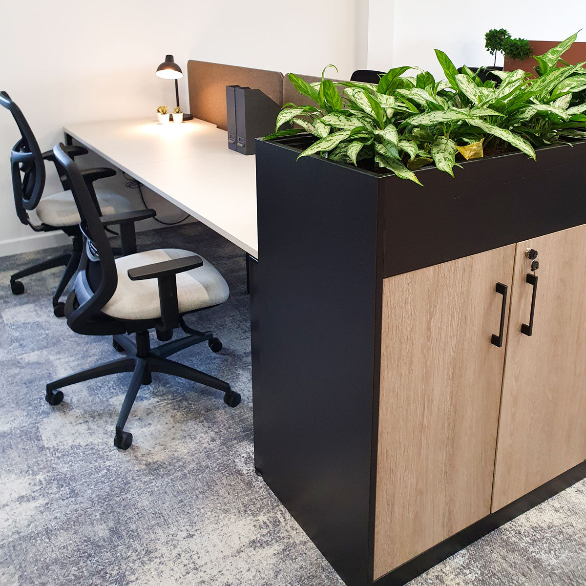 Scope End-of-Desk Storage Planter
