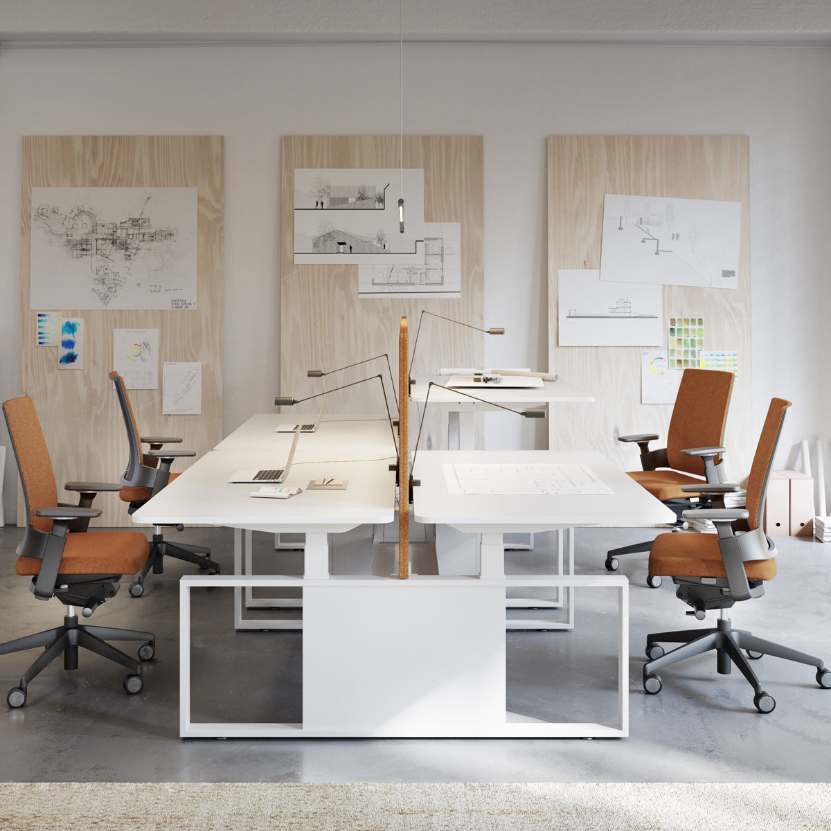 Skala Sit-Stand Bench Desks