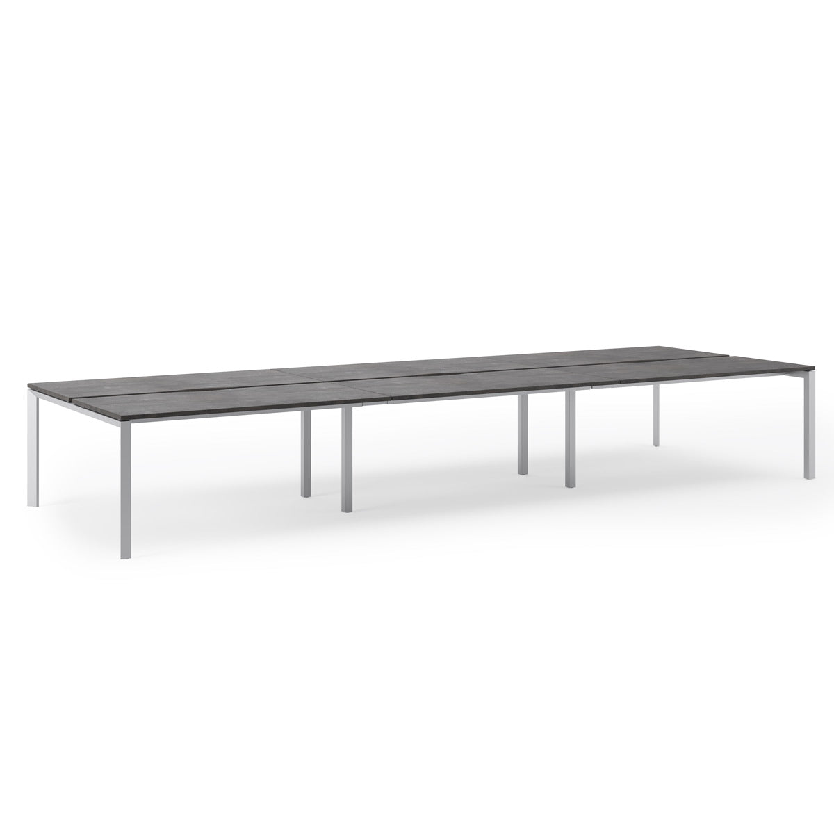 Statico 6 Person Bench Desk