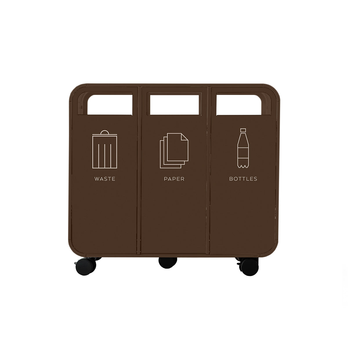 Cloud 3 Door Bin Chocolate