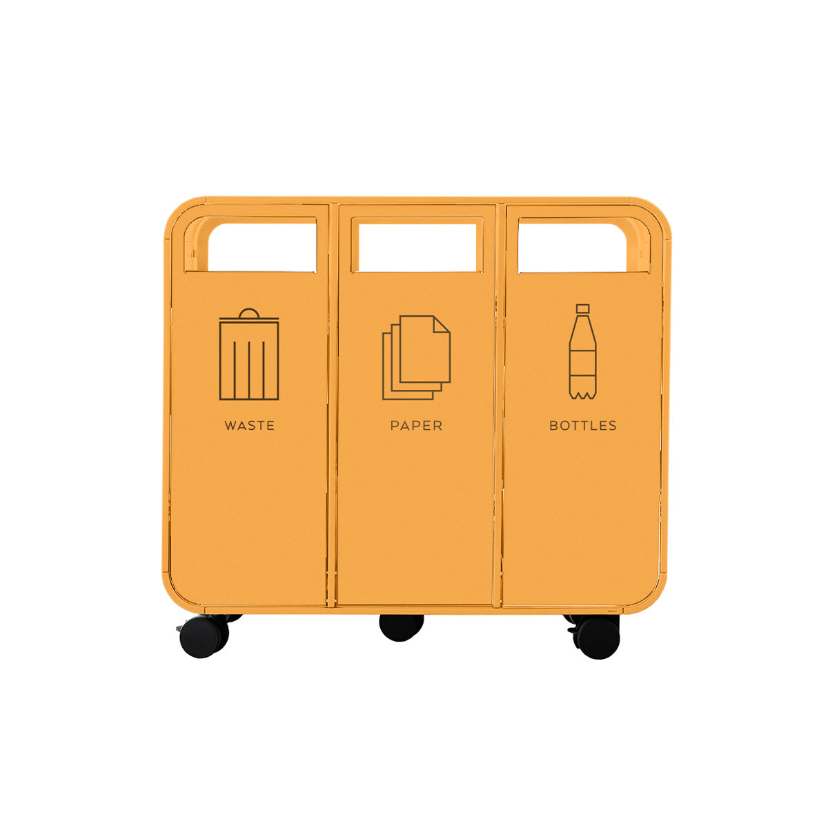 Cloud 3 Door Bin Saffron