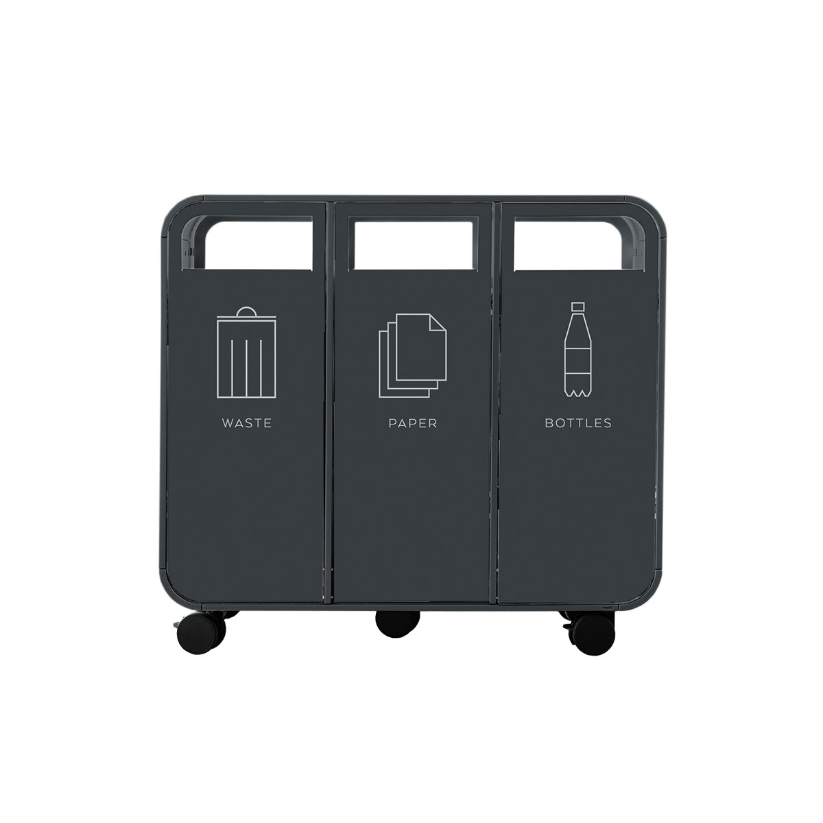 Cloud 3 Door Bin Anthracite