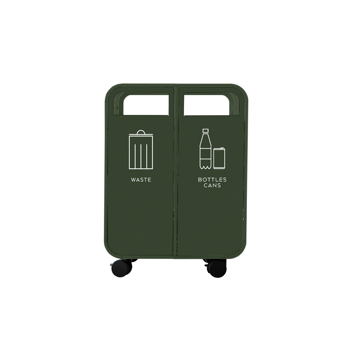 Cloud 2 Door Bin Forest Green