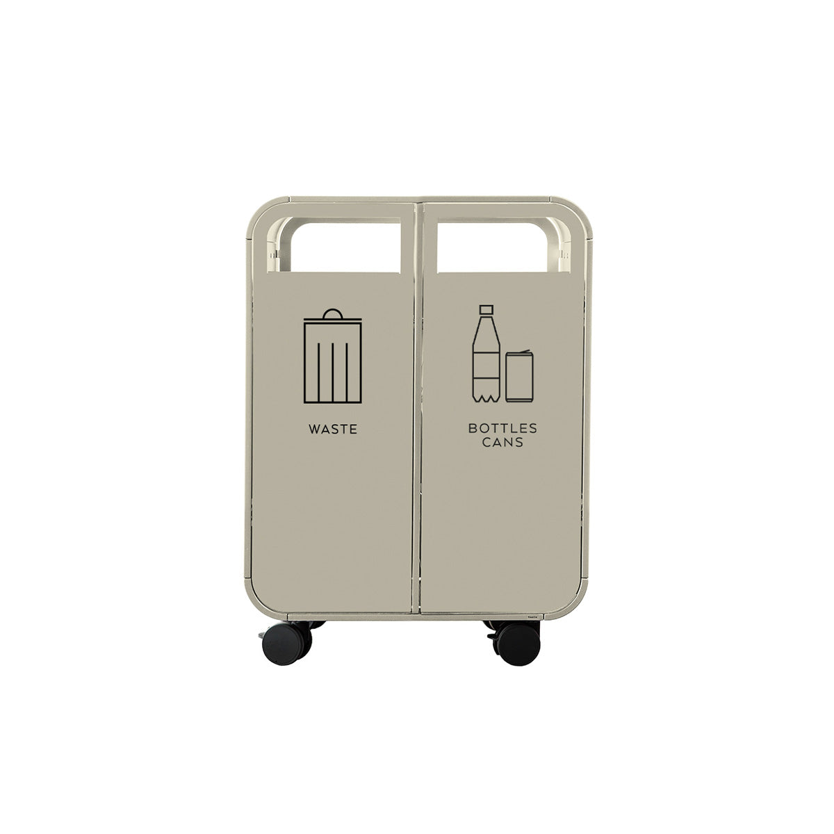 Cloud 2 Door Bin Warm Grey