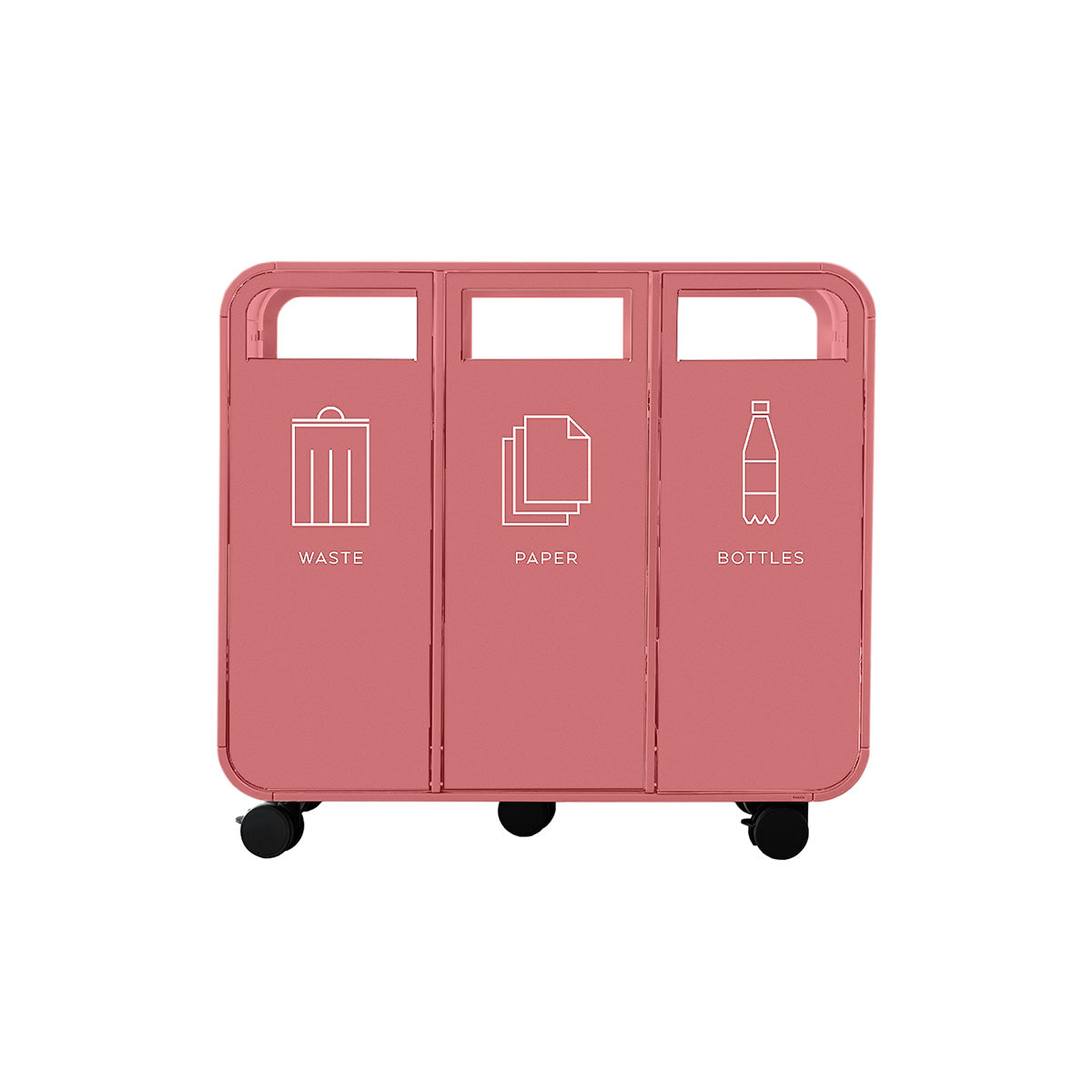 Cloud 3 Door Bin Old Pink