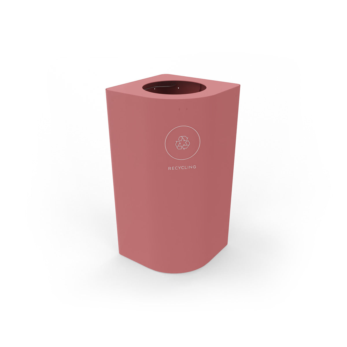Kloss Rounded Corner Bin Old Pink