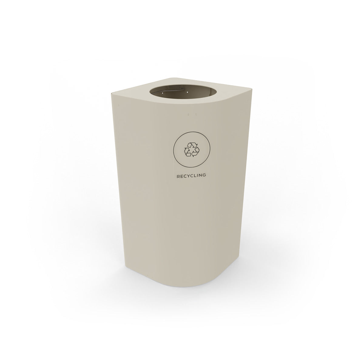 Kloss Rounded Corner Bin Pearl White