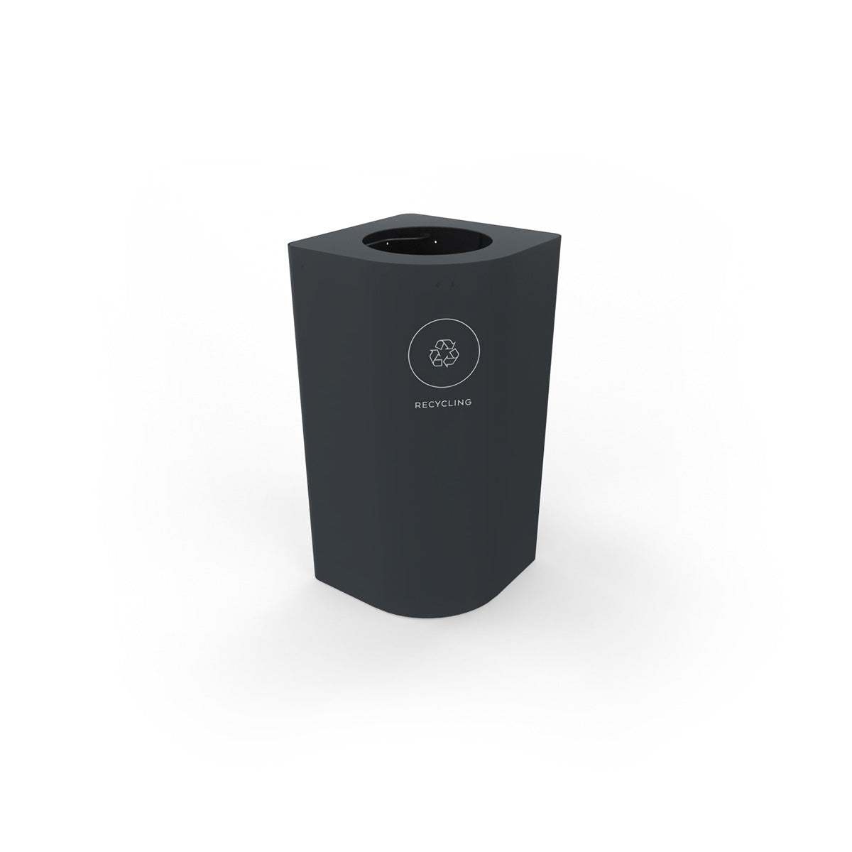 Kloss Mini Rounded Corner Bin Anthracite
