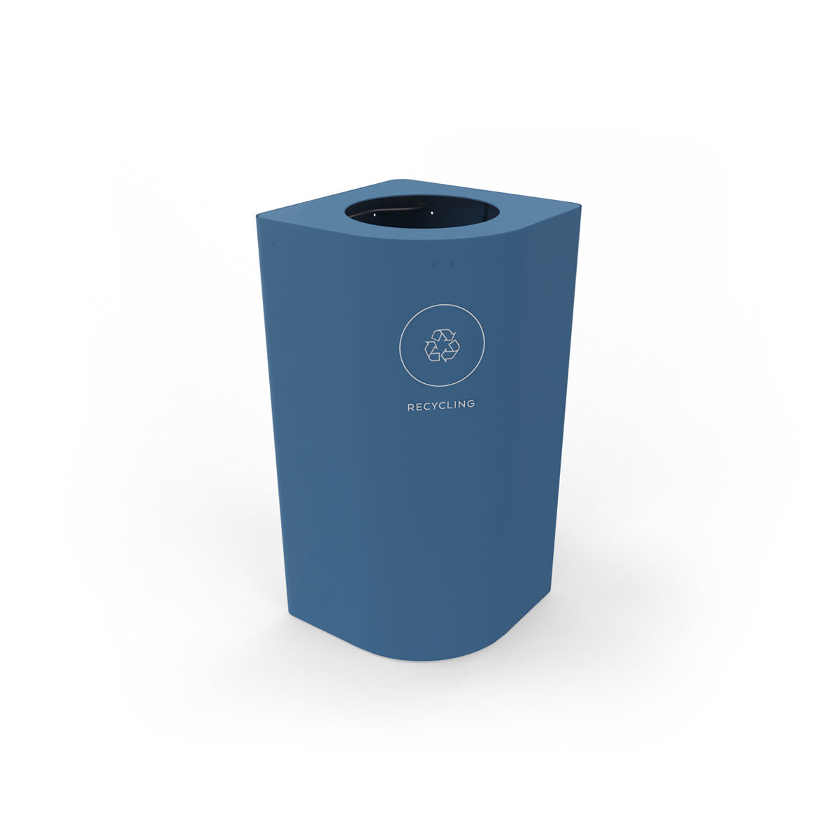 Kloss Rounded Corner Bin Brilliant Blue