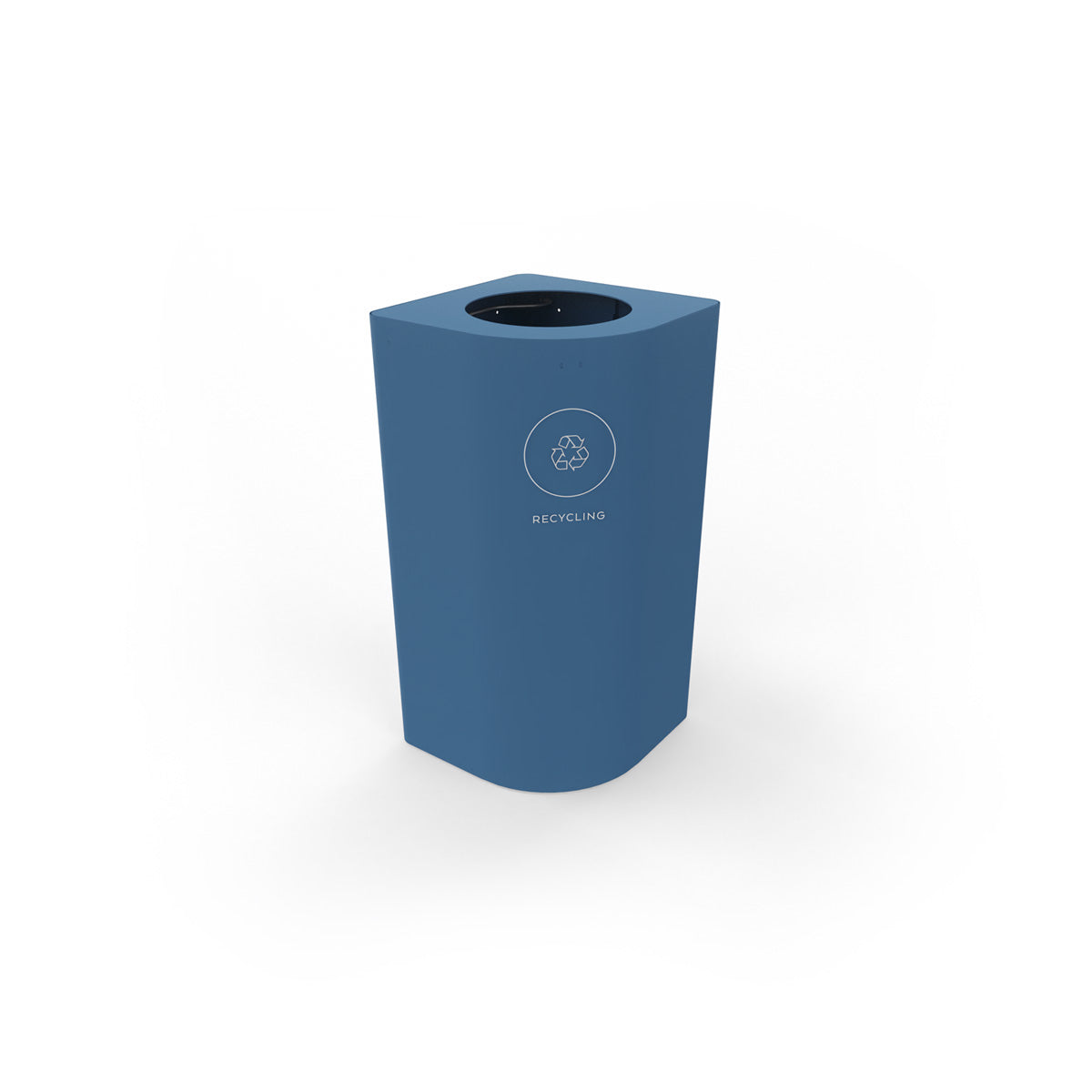 Kloss Mini Rounded Corner Bin Brilliant Blue