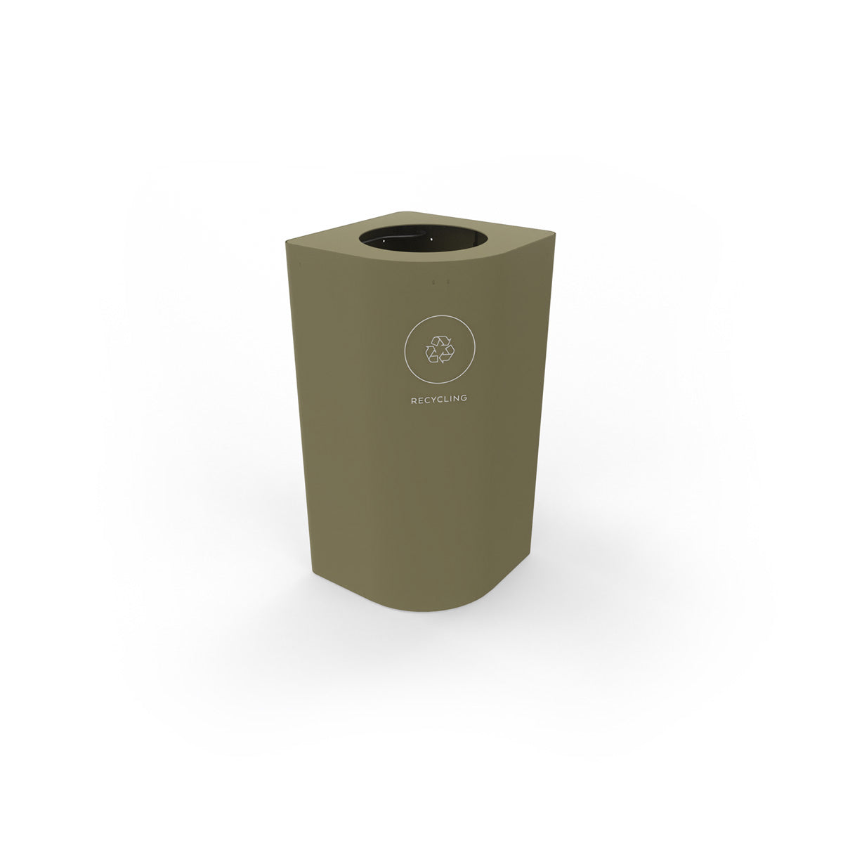 Kloss Mini Rounded Corner Bin Olive