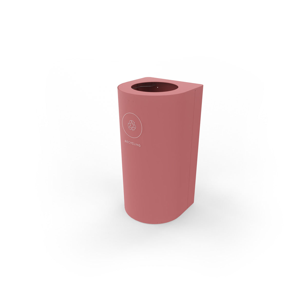 Kloss Mini Rounded Corner Bin Old Pink