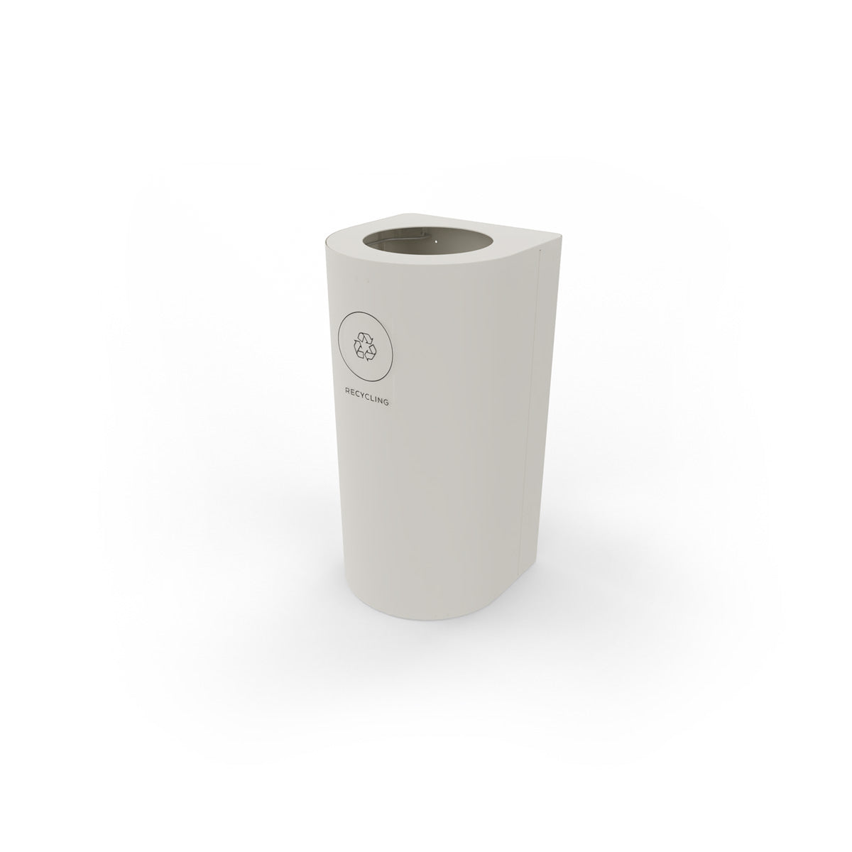 Kloss Mini Rounded Front Bin White