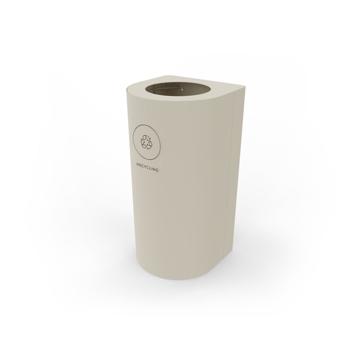 Kloss Rounded Front Bin Pearl White